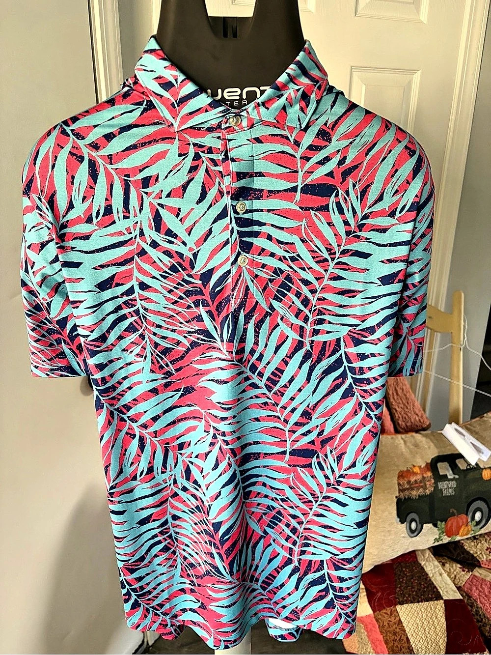 Johnny O Men's Floral Polo Size Medium Like New